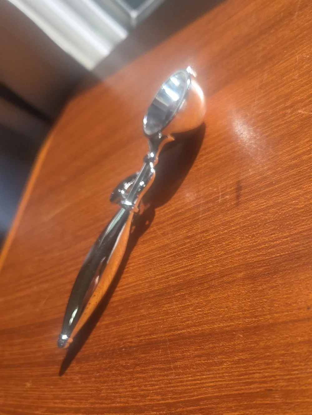 PartyLite Silver Ice Cream Candle Snuffer NIB RETIRED P7625